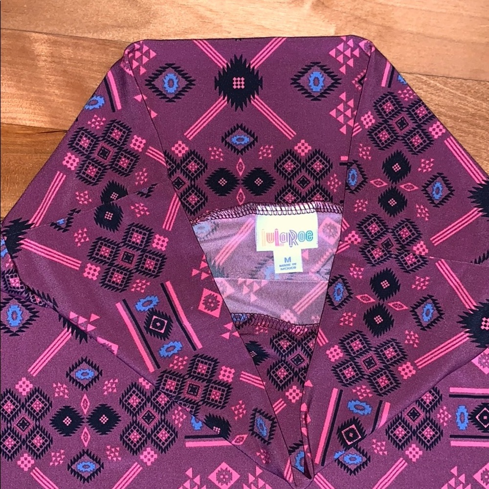 Lularoe Aztec Print azure skirt medium